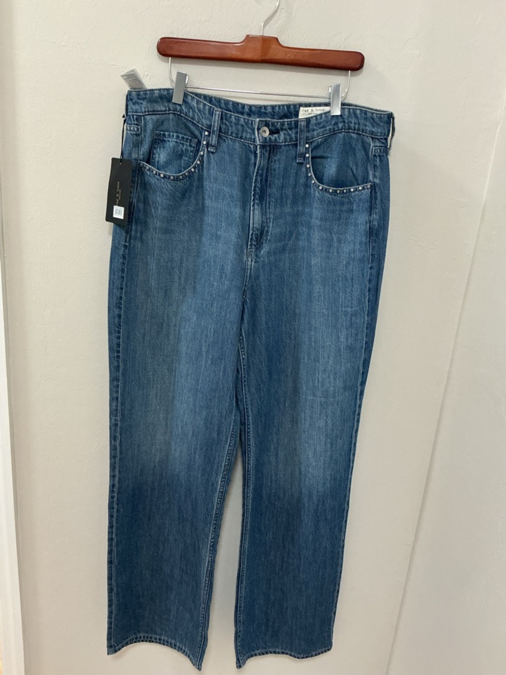 NWT rag and bone Lori mid rise wide leg size 31